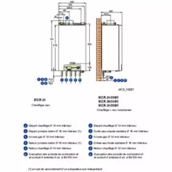 Chaudiere Murale Gaz A Condensation DE DIETRICH MCR 24 / 28 MI PLUS Colis HG129 / Classe Energetique A, Ref.7625480 - Besoin D'Habitat