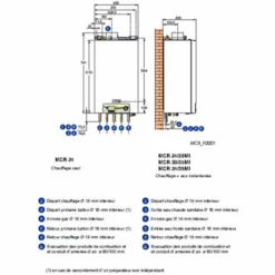 Chaudiere DE DIETRICH Murale Gaz A Condensation MCR 30 / 35 MI PLUS Colis HG130 / Classe Energetique A/A Ref 7625482 - Besoin D'Habitat -De Dietrich Soldes 24903761 3