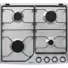 Table De Cuisson Gaz émail 4 Feux Inox - Dpe7610x - De Dietrich - Inox